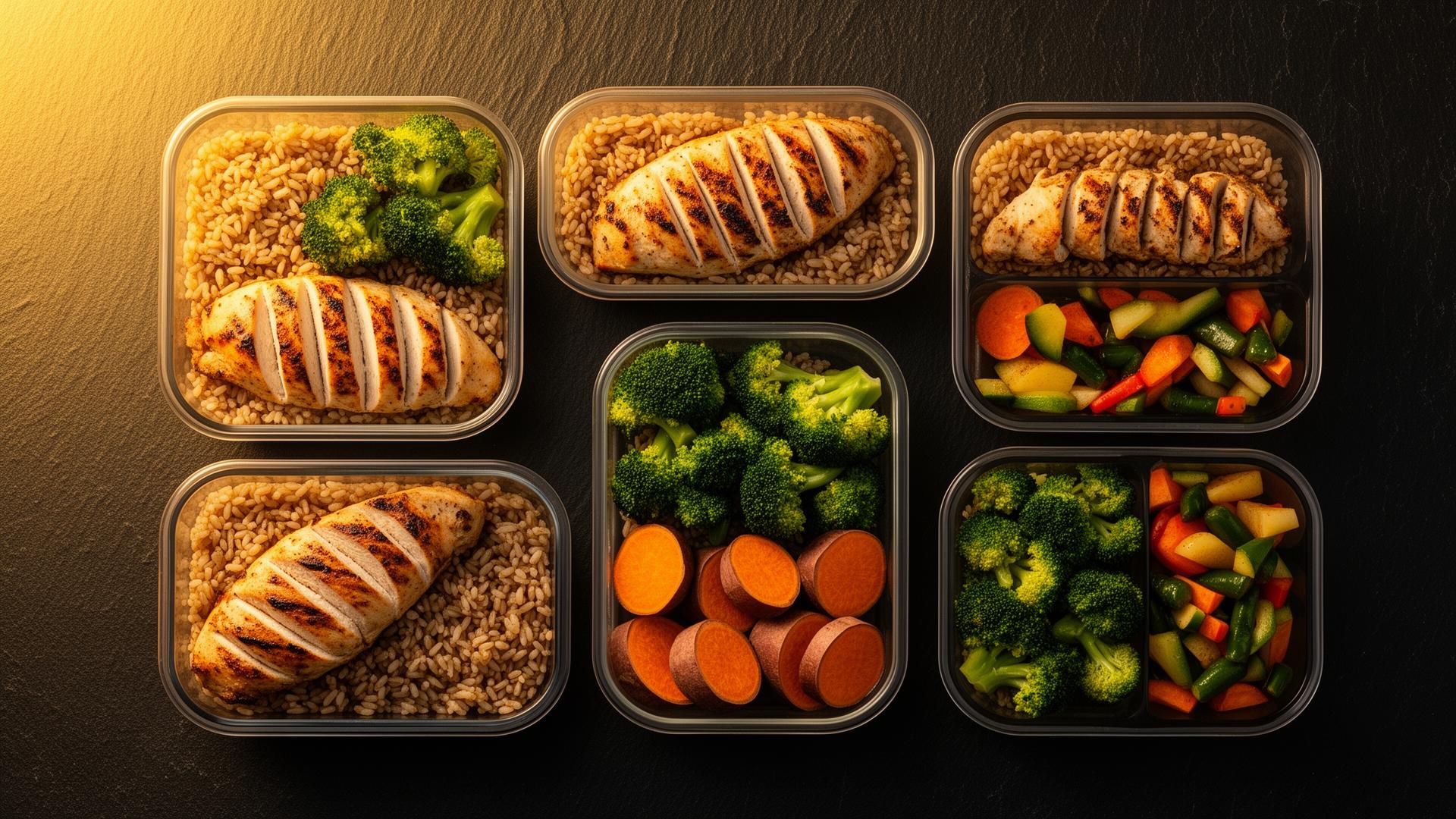 A selection of prepared Core Nutrition Meals